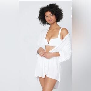 NWT - L SPACE waist cinch beach cover up.